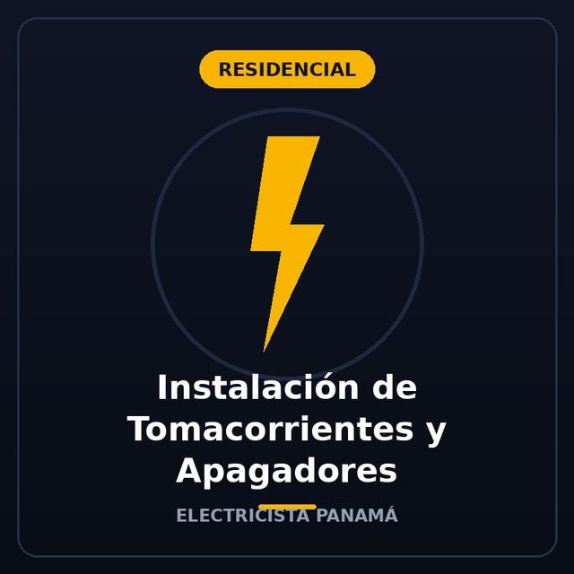 Instalación de Tomacorrientes y Apagadores